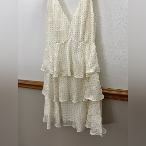 NWT Hello Molly / Dress Forum Polka Dot Ruffle Ivory Dress Size Medium - Picture 4 of 9